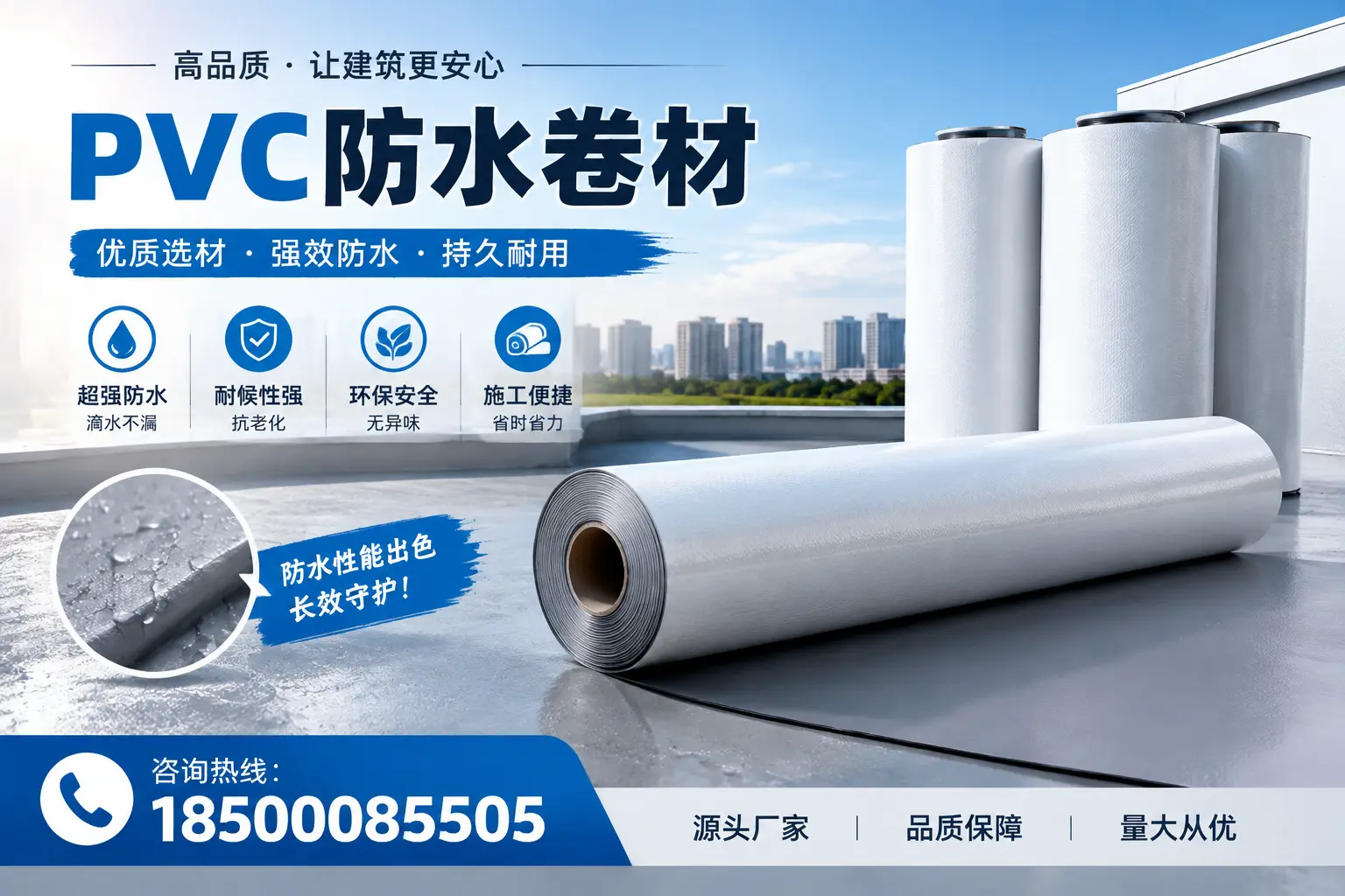 PVC防水卷材施工过程详解,确保在镇江顺利完成项目